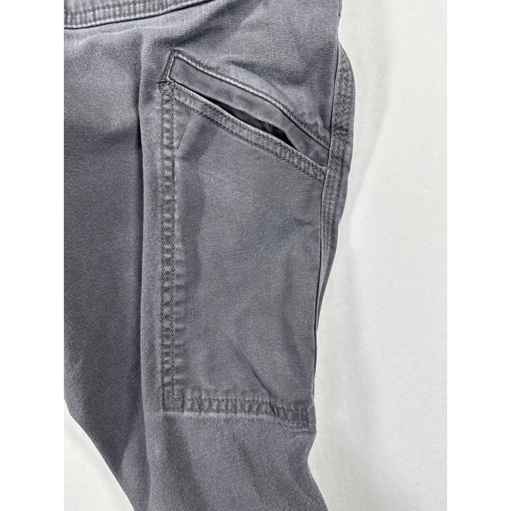 Carhartt Rugged Flex Relaxed Fit Canvas Work Pant Sz 36x34 Grey Distress BN2291M - Picture 4 of 11